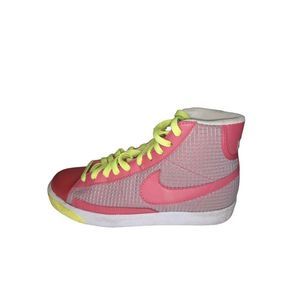 Nike Blazer 317808-600 Pink Sz 7 Hi Top Sneakers Women